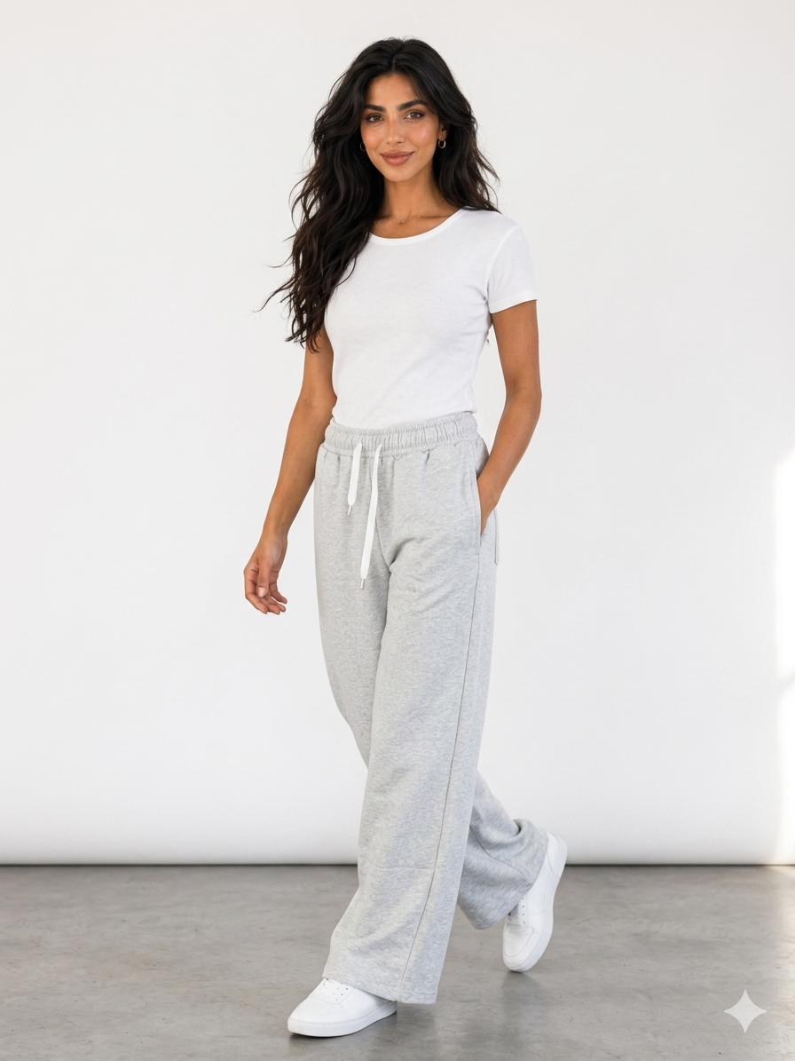 EASEA wide-leg sweetpants