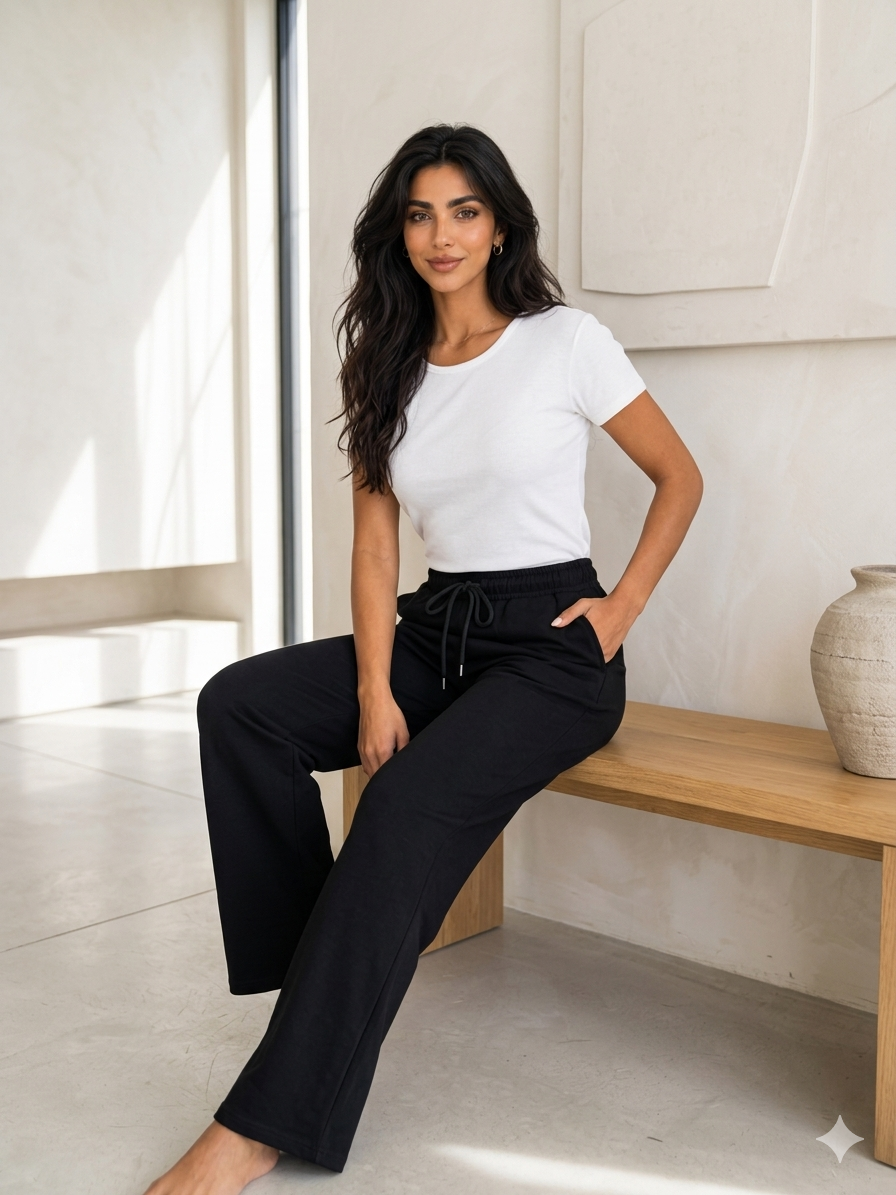 EASEA wide-leg sweetpants