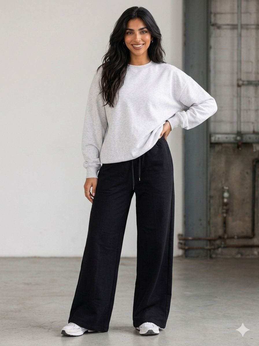 EASEA wide-leg sweetpants